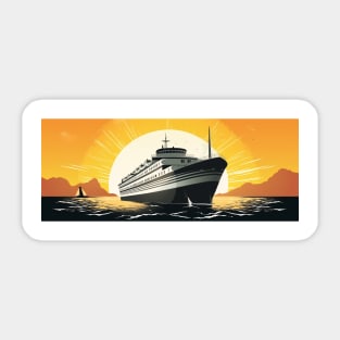 Cruise Ship Explorer: Discover the World's Treasures from the Comfort of Your Ship Sticker